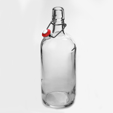 Бутылка бесцветная бугельная 1 литр в Белгороде