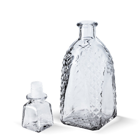 Бутылка (штоф) "Арка" стеклянная 0,5 литра с пробкой  в Белгороде